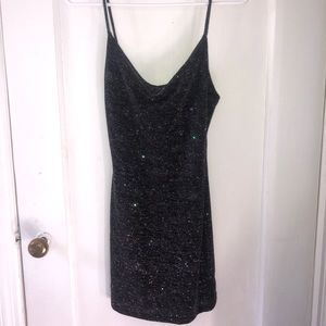 Forever 21 Sparkly Black Dress